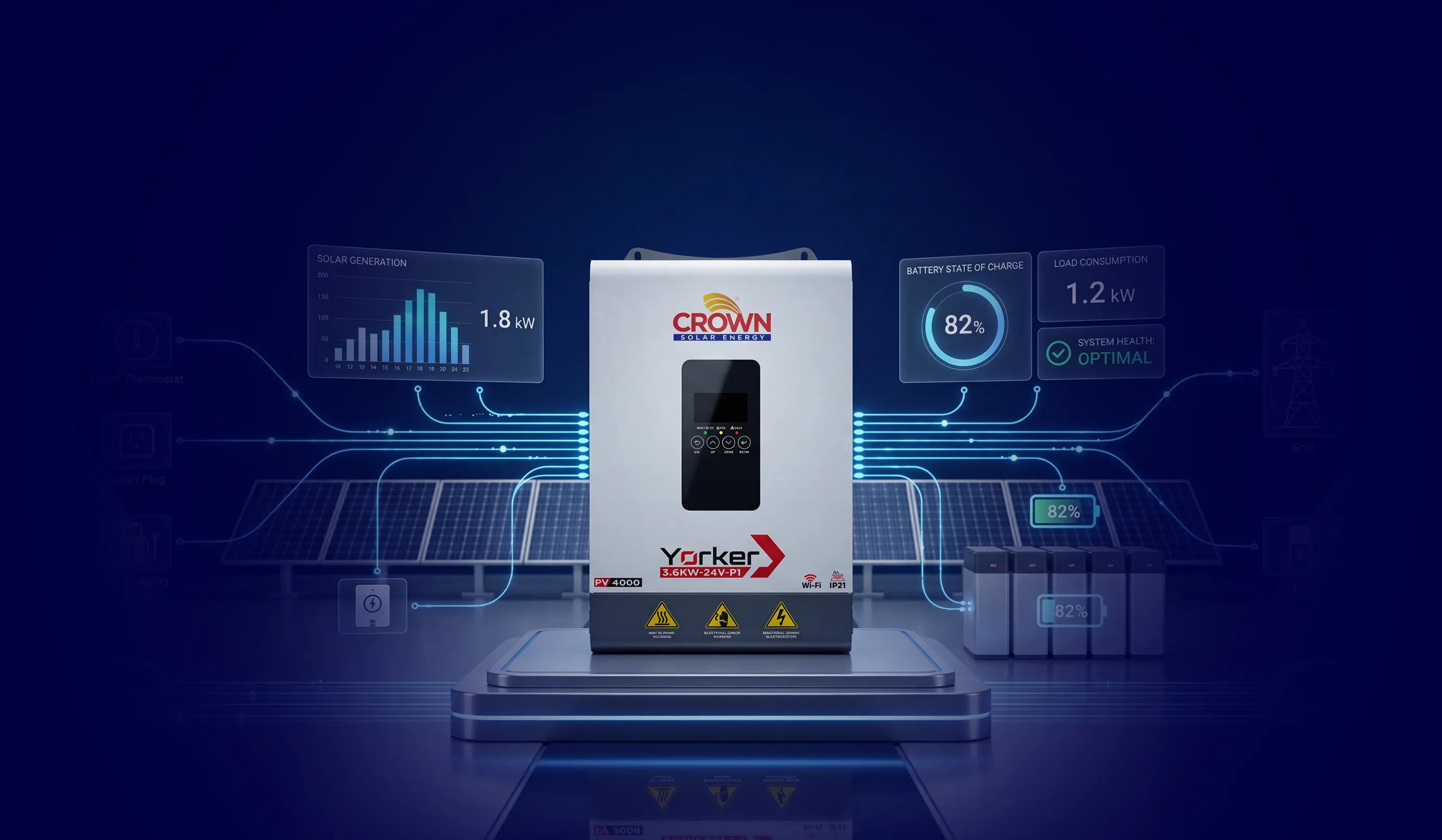 Yorker 3.6kW Hybrid Solar Inverter