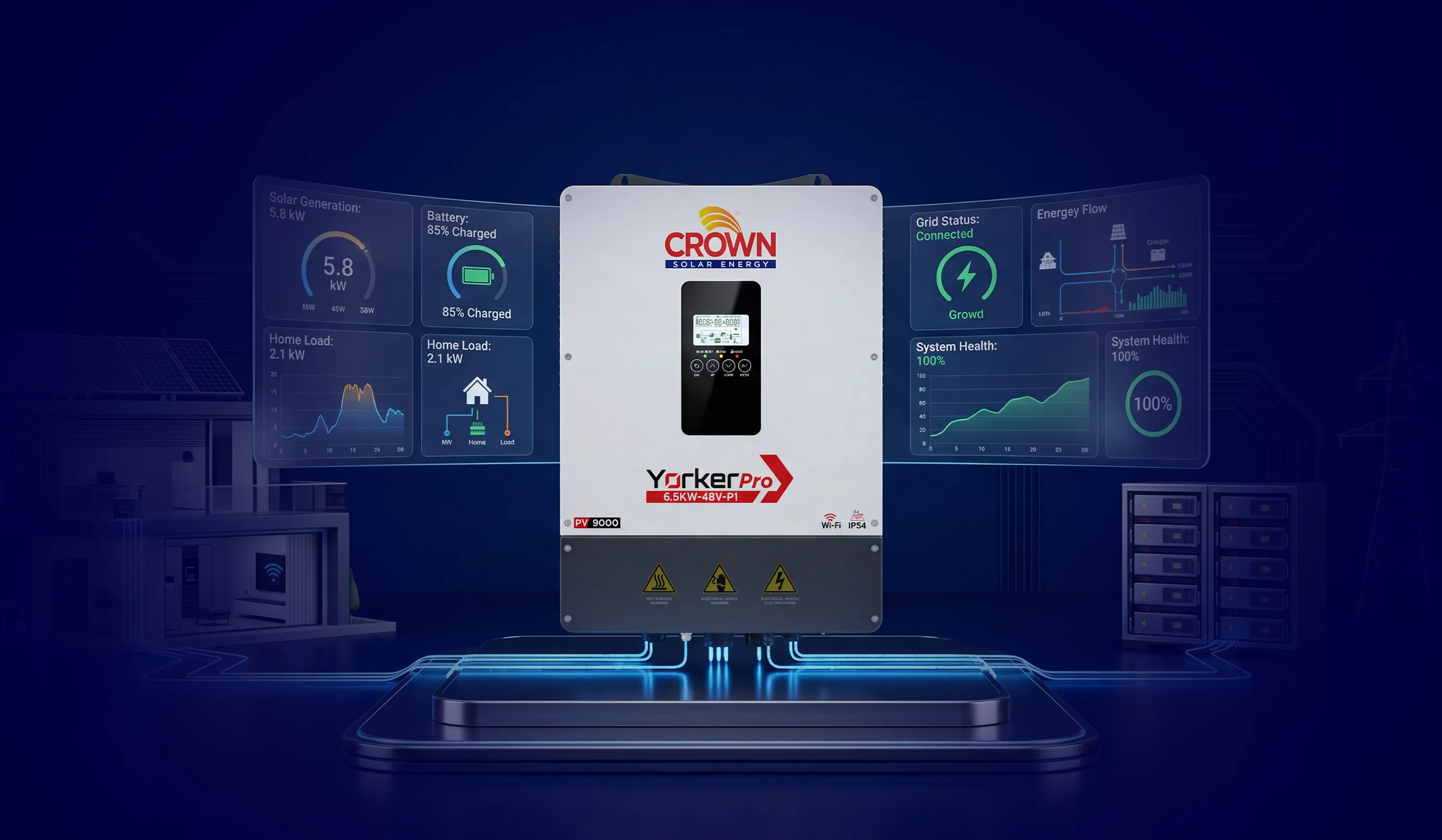 Yorker Pro 6.5kW Hybrid Solar Inverter